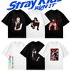 SKZ Kpop Stray Kids Welttournee Run It 2026 Grafik T-Shirt 100% Baumwolle Unisexs Unisexs Y2k Oversized Streetwear T-Shirt Lässiges T-Shirt