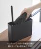 Yamazaki Jitsugyo Handy Wiper Stand with Replacement Mop Holder Brown x x RIN Replacement Mop Holds 6 Pieces 1836 W23.1 D7.2 H16.7cm