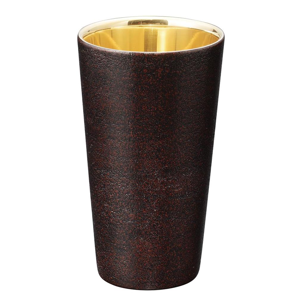 Tsubame Yamanaka Lacquer Straight Glass Double Walled Lacquer X 300cc Eco Bag Made In Made In Japan J-kitchens-bag Oboro/Red 7.5cm 12.5cm /