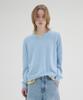 KNOUUN Crop V Neck Knit (Sky Blue)