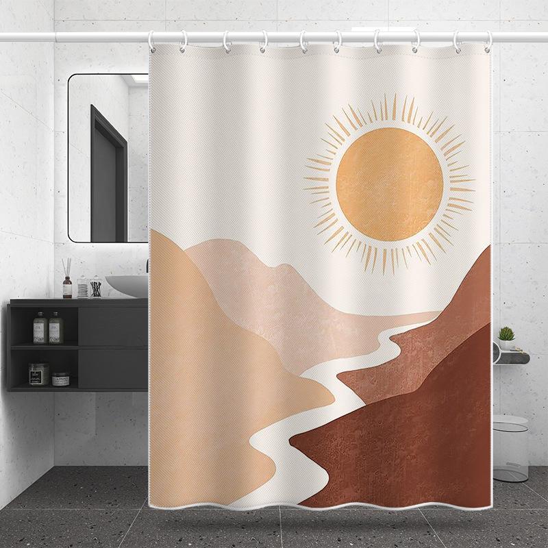 Zagęszczona wodoodporna kurtyna łazienkowa Odporna na pleśń Zasłona prysznicowa Zasłona prysznicowa Zasłona działowa Zasłona prysznicowa Zasłona łazienkowa Bez perforacji