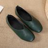 Scarpe Piatte in Vera Pelle 2025 Donna Mocassini in Pelle Cuciti a Mano Pelle di Mucca Flessibili Molla Scarpe Casual Scarpe Piatte Donna Scarpe Donna
