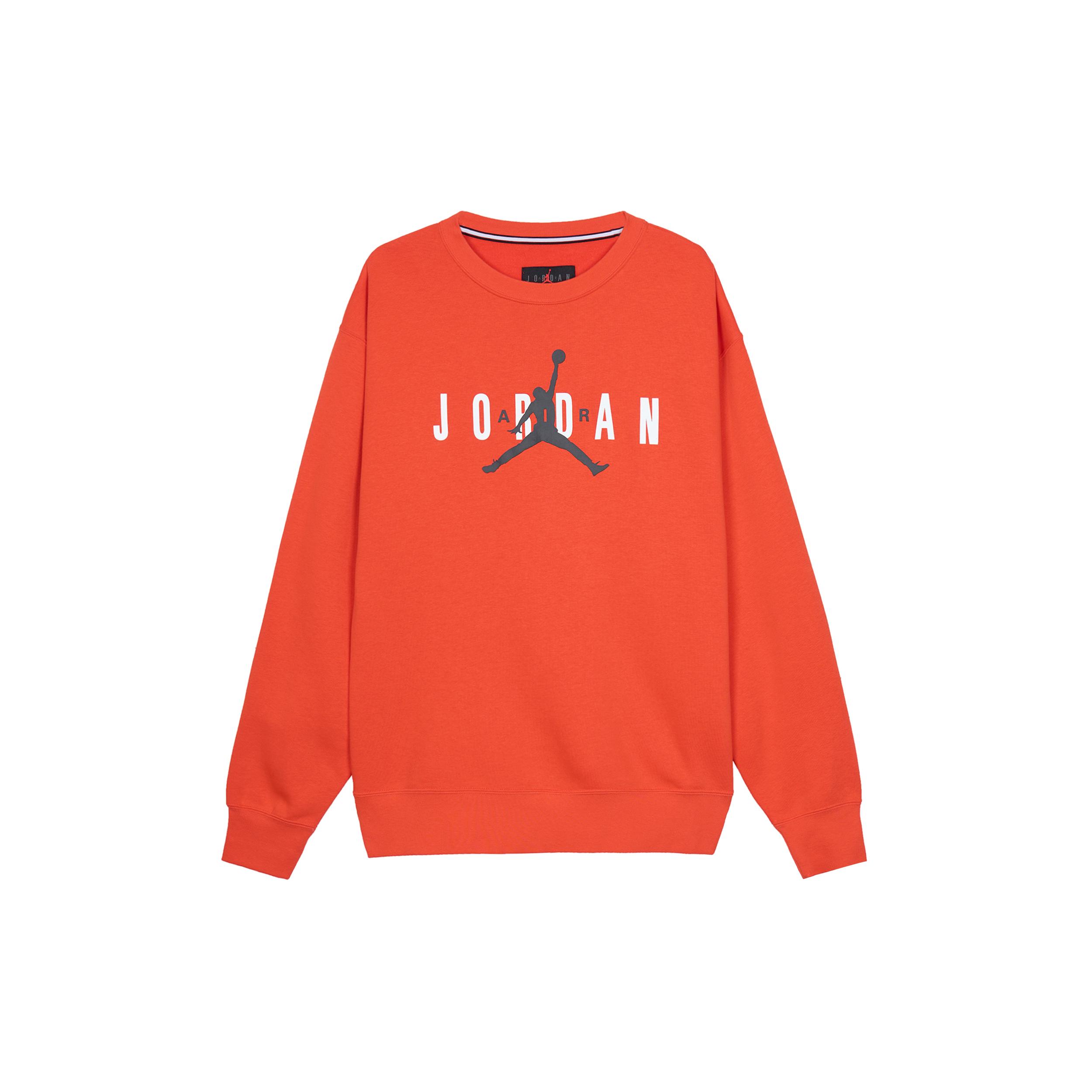Jordan Sweatshirts Men s Red Crew Neck Moderate Regular FD9938-671 L