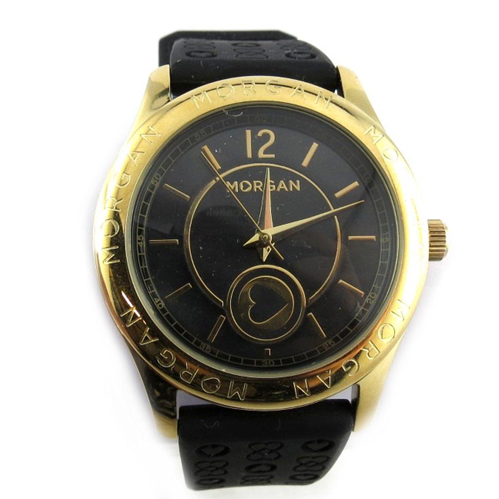 Morgan [N2413] - Montre créateur 'Morgan' noir doré (Love)