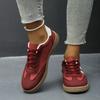 Women's Spring-Autumn Flat Breathable Soft-Soled Casual White Sports Board Shoes, Versatile Training Footwear.