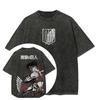 Attack On Titan Men and Women Summer Fashion Casual Clothing Retro Street Style Anime Printed Cotton T-shirt