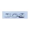 3d ABS Chrome Black  408 206 207 301 307 508 308 Emblem Letters Nameplate Number Sticker Car Trunk Badge Decal Accessories