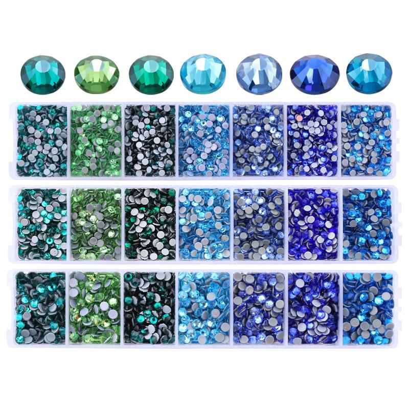 

Набор украшений своими руками из стразов с плоским дном красного, желтого, сине-зеленого цвета, высеченных горячим сверлом, с 7 ячейками и длинным резиновым дном, аксессуары для одежды. SS20 - 1260pcs