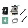 Brush Cutter Accessories Carburetor with Screw and Intake Pipe with Gasket for Grass Cutter Engine 40-5 44-5