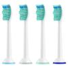 Cabezales de cepillo de dientes sónico de cerdas suaves compatibles con Philips, paquete de 4 para adultos (Sistema HX)