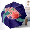 1pc Sea Turtle Underwater Scene Automatic Open/close Umbrella, 8-Rib Sturdy Structure, Portable Travel Umbrella, Parties, Everyday Useb022