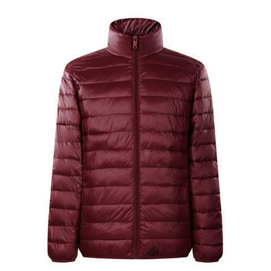Men's Ultra-Thin Lightweight Down Cotton Jacket, Large Size, Cold-Proof, Short, Off-Season Clearance