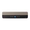 AUREX Wireless Vibration Bluetooth Magnet for and Web Gray AX-FL10 Speaker, Compatible, Waterproof, Compatible, Bathrooms, Kitchens, Conferencing,