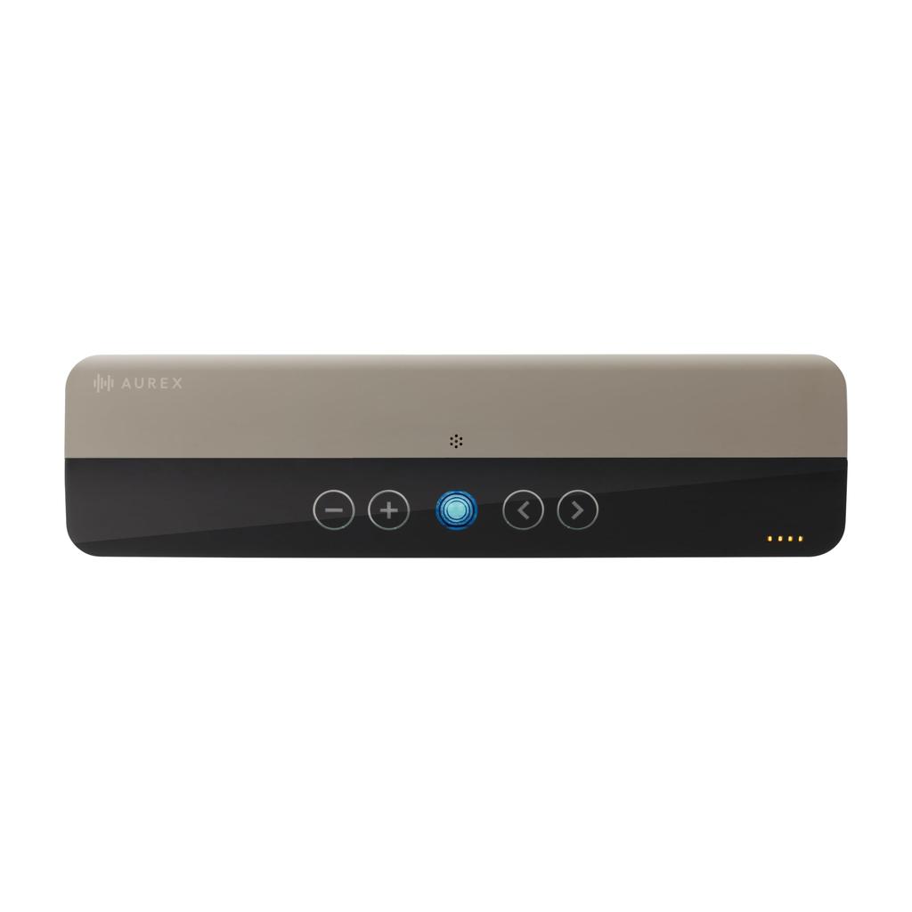 AUREX Wireless Vibration Bluetooth Magnet for and Web Gray AX-FL10 Speaker, Compatible, Waterproof, Compatible, Bathrooms, Kitchens, Conferencing,