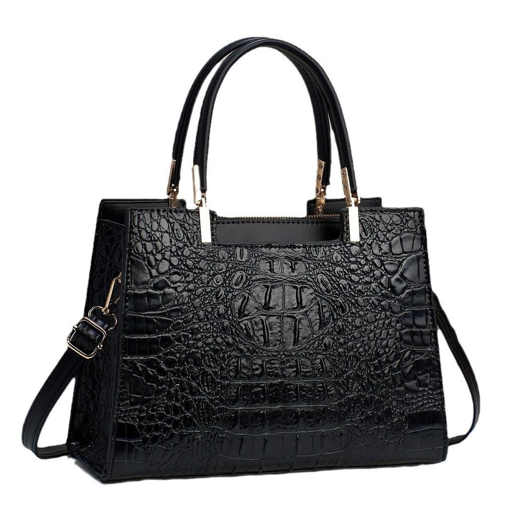 Stylish Crocodile Pattern Handbag 2023 New Large Capacity Women's Shoulder Bag