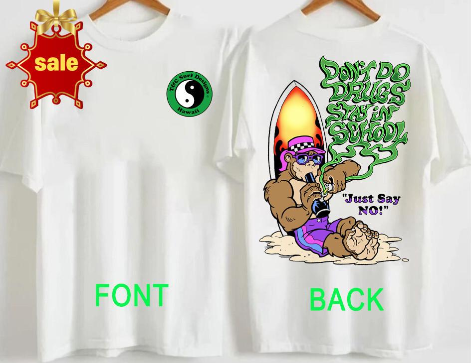 T&C Vintage Surf Unisex Tee – Town and Country “Just Say No” Funny Graphic