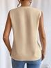 Women's Seasonal Women's T-shirt Women's Solid Color Casual Loose Sleeveless Top Casual Fashion Sleeveless Top