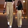 Fashionable narrow loose wide-leg casual pants for women, summer 1116, thin high-waisted slimming versatile drape straight-leg pants