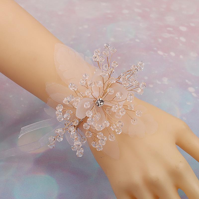 

Korean Aesthetic Mori Style Bridesmaid Corsage: Elegant Hand Flower Gift for Weddings