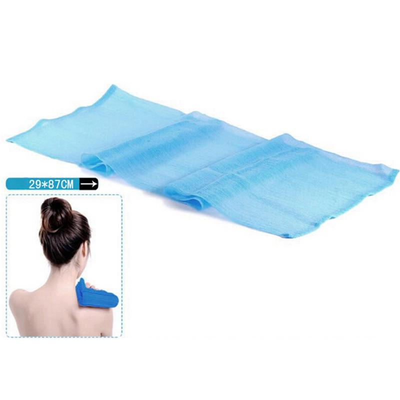 1Pcs Long Strip Back Rubbing Foam Bath Towel Rubbing Towel Nylon Strong Soft Bath Towel