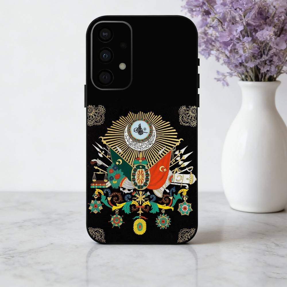 emblem historical Ottoman Empire Coat Of ArmsPhone Case For Samsung Galaxy A73,A72,A71,A70,A53,A52,A51,Soft Silicone Black Cover