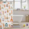 Capybara Shower Curtain Kids Rainbow Bathroom Shower Curtain Set For Teens Cartoon Bath Curtain Waterproof Cute Kids Bathroom