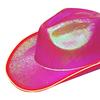 Light up Cowboy Hat Wide Brim Rave Cap Headgear Costume LED Cowboy Hat for Party Role Play Music Festival Concerts Bridal Shower