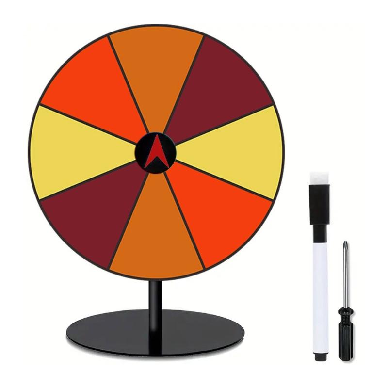 Desktop Prize Turn Plate Fortune Wheel Spinnings Game Lucky Draws Rotating wheels Erasable Fortune Wheel