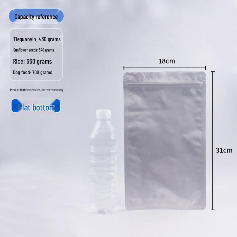 Aluminum Foil Self-Sealing Stand-Up Pouches