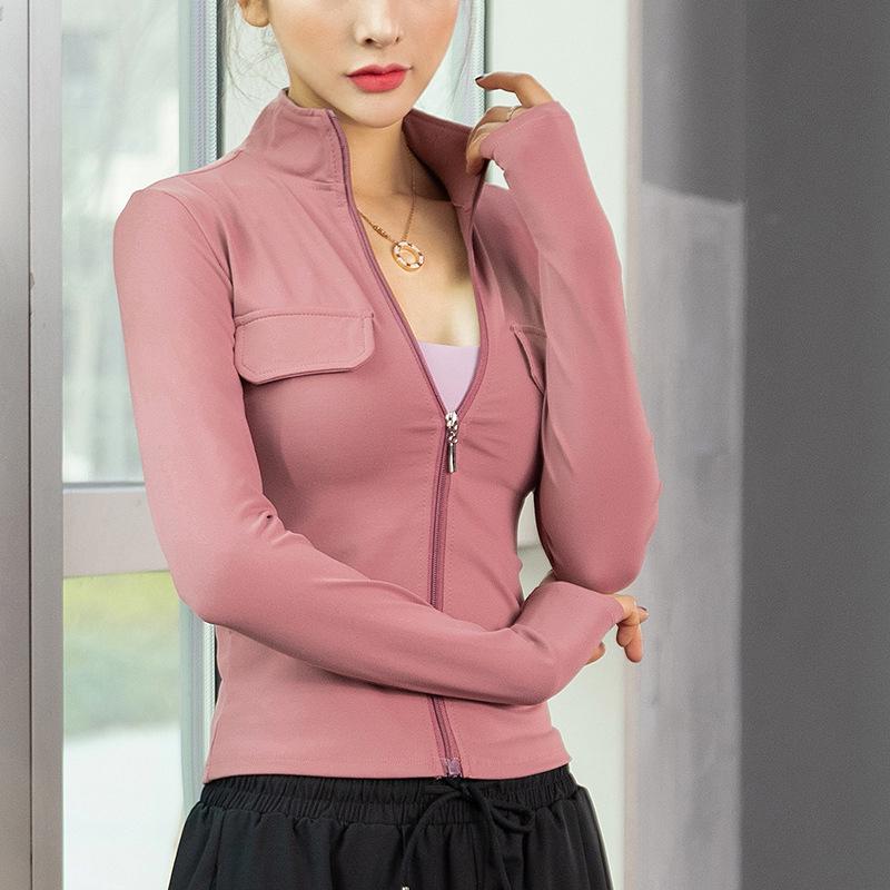 Women s Yoga Jacket - Long Sleeve, Breathable, Sun Protection, Stylish Summer Fitness Top