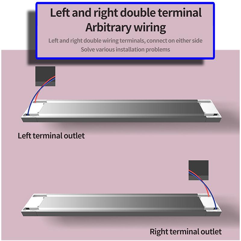 40/60/80CM Hidden Electric Extension Sockets,Power Track Socket,Kitchen Power Track Socket Movable Surface Mounted Wireless Sliding Socket