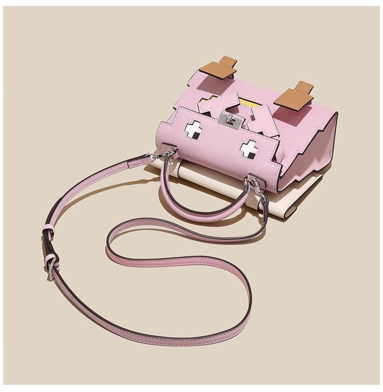 Little Red Book High-End Genuine Leather Mini Kelly Crossbody Handbag