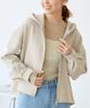 ROPE PICNIC Gray Women's Near-Infrared Protection/Cardboard Double-Zip Hoodie, GDK15900, (09)