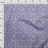oneOone Cotton Poplin Medium Blue Fabric Abstract Floral Sewing Craft Projects Fabric Prints By Yard 42 Inch