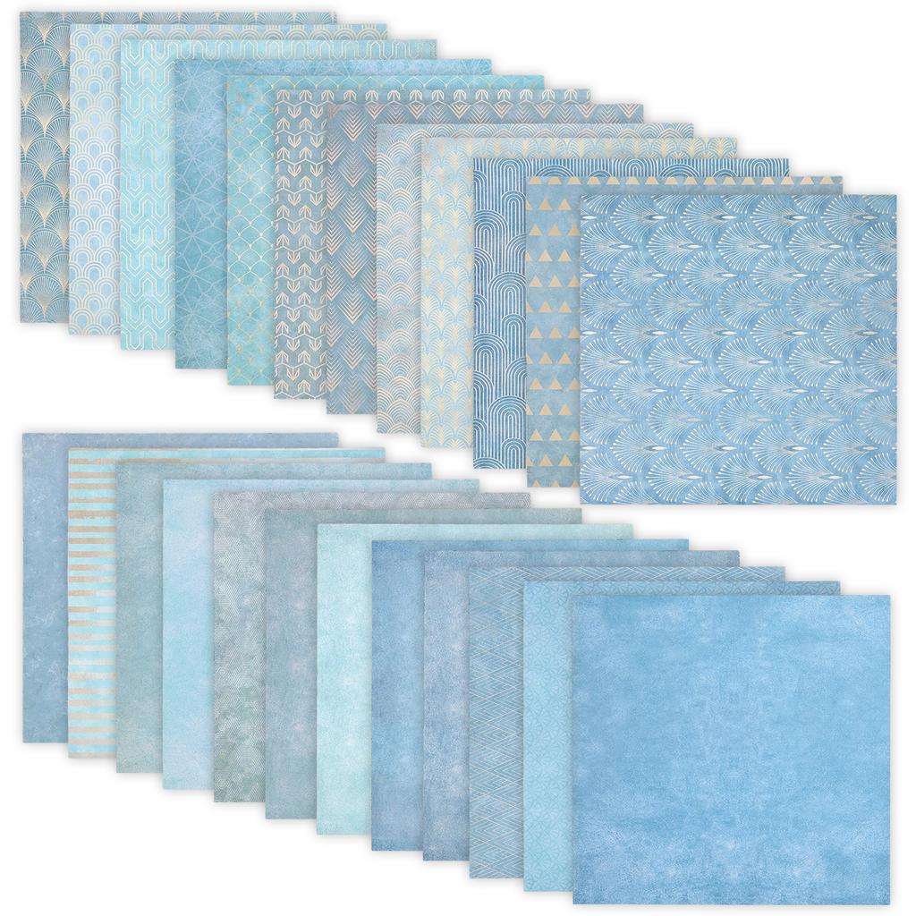 24 Arkusze Dwustronnego Papieru do Scrapbookingu 12x12 Calowy Dekoracyjny Papier Rękodzielniczy Dekoracyjne Papiery do Scrapbookingu do Notatnika Tworzenia Kart