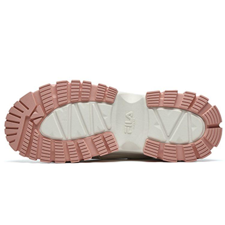 Fila HIKE Textile, Synthetic Leather Low Top Chunky Sneakers Women's Pink White F12W144132FSW