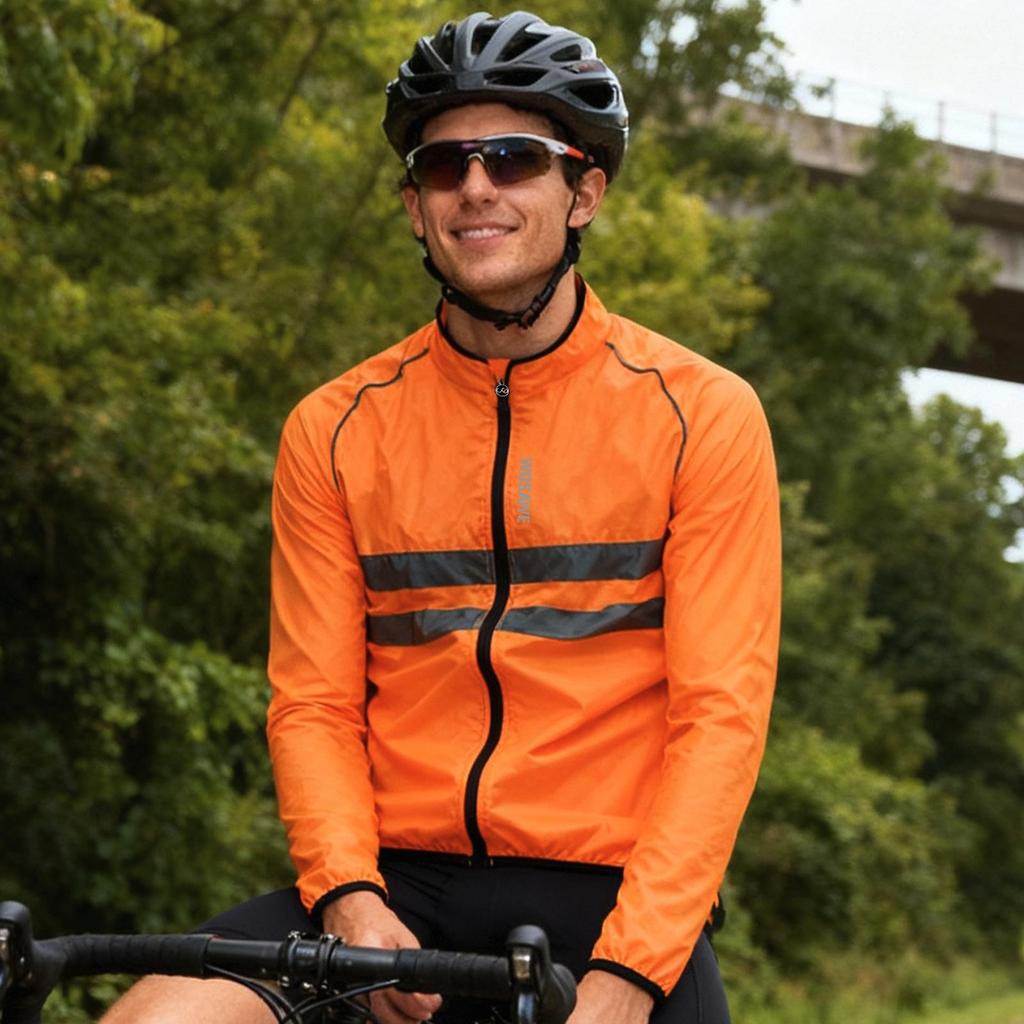 Wosawe Cyklistické bundy Voděodpudivé kolo Větruodolné Reflexní plášť na kolo