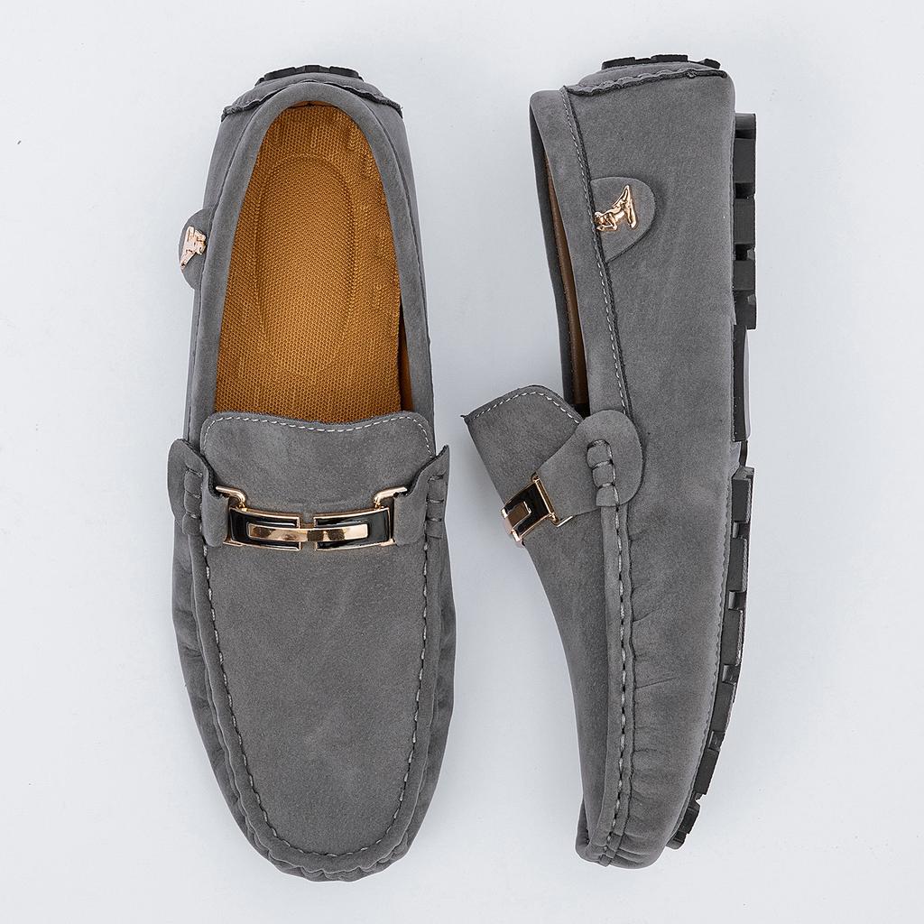 Scarpe da Uomo in Pelle Scamosciata Taglia Grande 50 Mocassini Comode Scarpe Casual Unisex Scarpe da Guida Mocassini Scarpe Piatte Calzature da Uomo