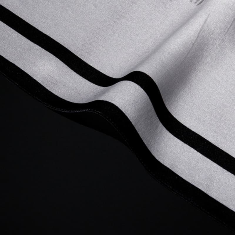 RECLOW CROSS SILK SCARF WHITE