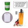 DC 12V/24V Oil Pump Refueling Gun Combination Set Electric Submersible Pump 5meter Steel Oil Hose Submersible Transfer Fuel Pump
