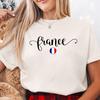 France Comfort Colors Tee, France T-Shirt, France Vintage Style, Europe Gift, France Shirt, French Heritage Tee, France Travel Shirt