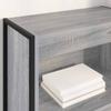 Bookshelf 60 x 30 x 155 cm Engineered Wood Grey Sonoma