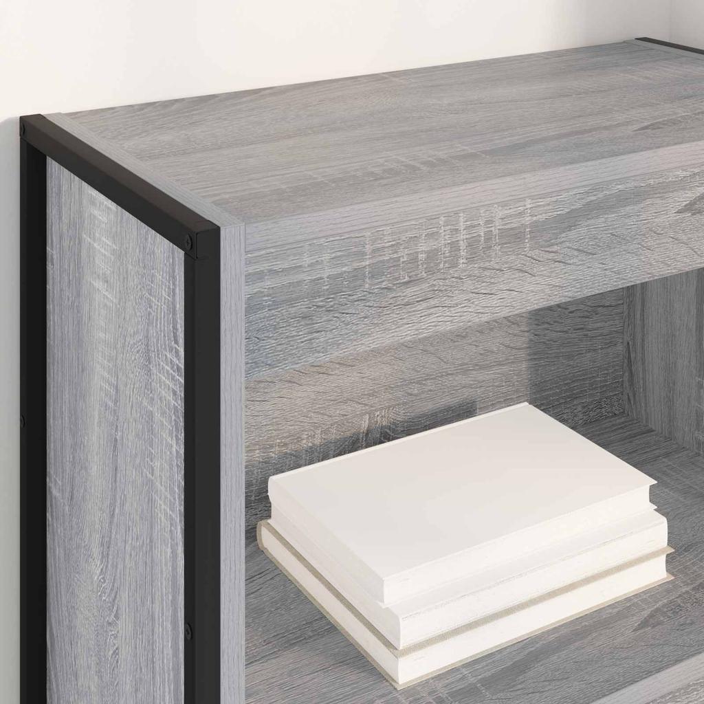 Bookshelf 60 x 30 x 155 cm Engineered Wood Grey Sonoma