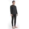 Men's Plus Velvet Thickened Thermal Underwear Set for Middle-aged and Elderly - High-collar Autumn Top and Pants