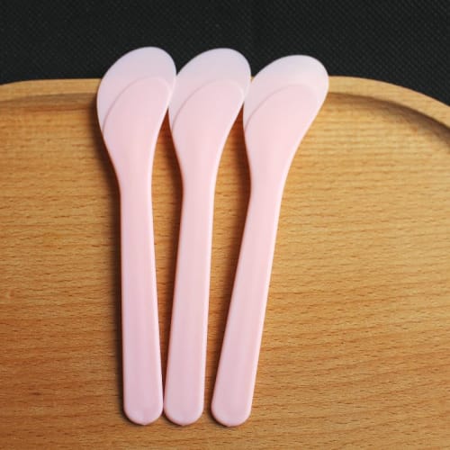 Wopanxye 100-Piece Set of Disposable Spatulas for Cosmetics, Creams, DIY, Portable Storage, Cosmetic Spoons, Skincare Tools, Travel Accessories, 100 P