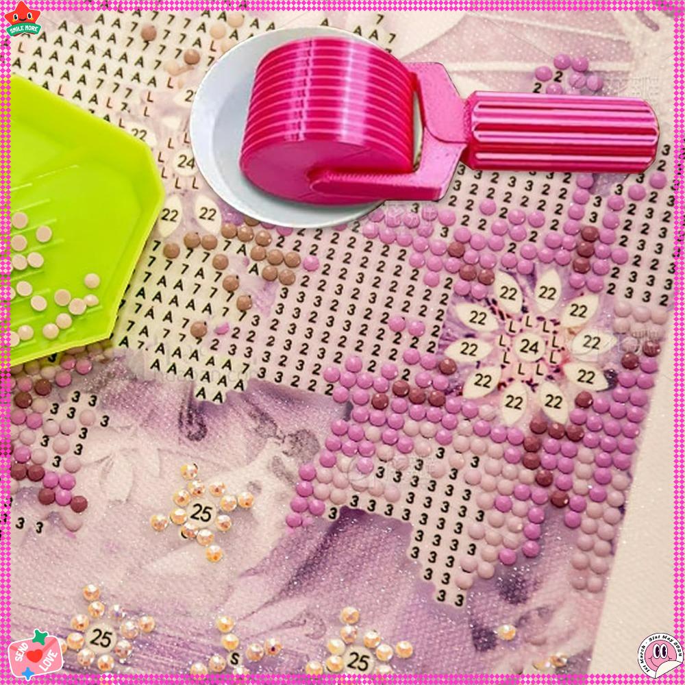 Diamond Art Accessories - 3D Diamond Rollers for Painting, DIY Craft Tool for Rhinestone Embroidery, Smooth Rolling, Detachable