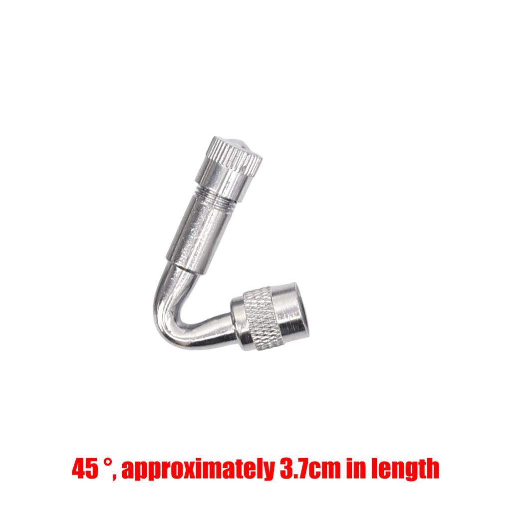 Motorcycle 45 90 135 180 Degree Angle Bent Valve Adaptor Tyre Tube Valve Extension Adapter for Truck Car Motor Bike Auto