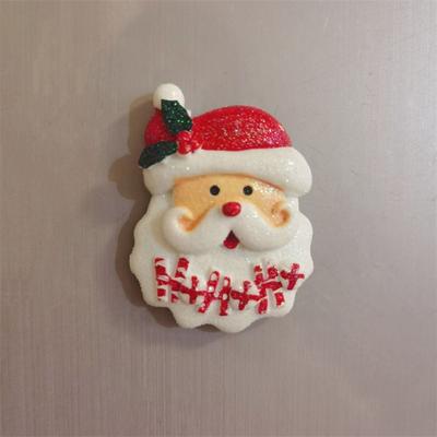 Tema de Natal Adesivo de Geladeira de Natal Figura de Resina Boneco de Neve Ímã de Árvore de Natal Geladeira Desenho Animado Papai Noel