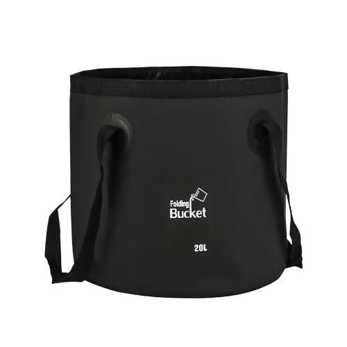 

ALLVD Folding Bucket, 20L, Portable, Large Capacity, Freestanding, Durable, Foldable, Portable, Small, Emergency Water Supply Bag, Multifunctional for