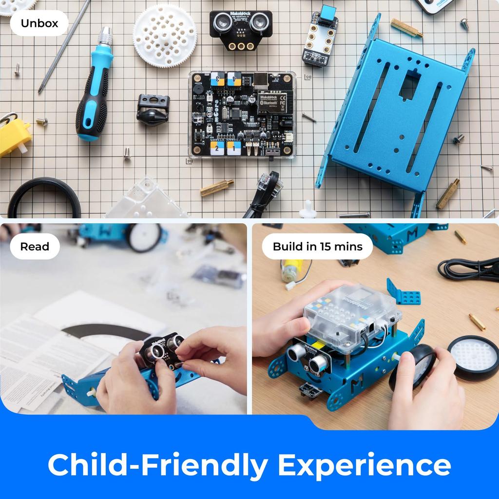 Makeblock mBot Kit STEM Education Arduino Scratch 2.0 Programmable Robot Kit for Kids To Learn Coding - English Version